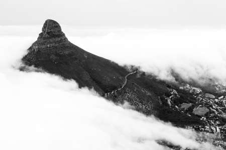 View from table mountain on Cape town South africaの写真素材