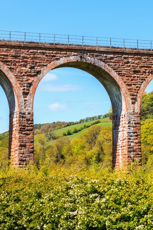 Detail of a arc of an old medieval bridgeの写真素材