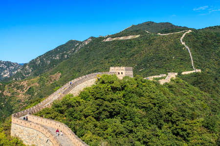 Great wall of China on a sunny dayのeditorial素材