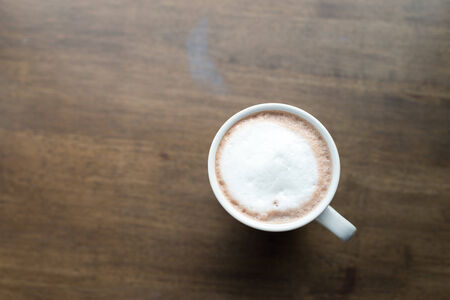 hot chocolate and bubble milkの写真素材