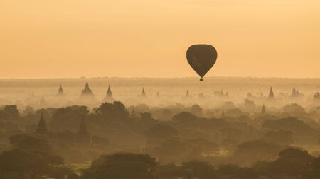 temples in Bagan, Myanmarの写真素材