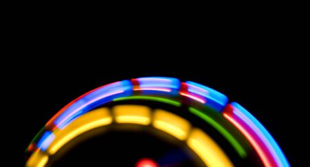 Abstract motion lights futuristic backgroundの写真素材