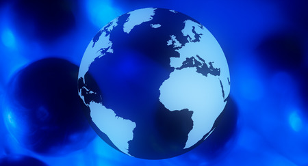 Social media dark blue backgroundの写真素材