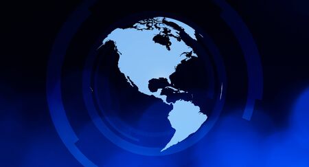 Earth background title page conceptの写真素材