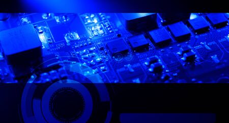 Technology electronics computer backgroundの写真素材