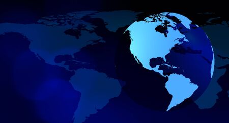 Globe world technology backgroundの写真素材