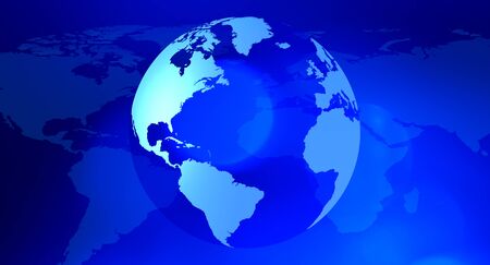 News blue world backgroundの写真素材