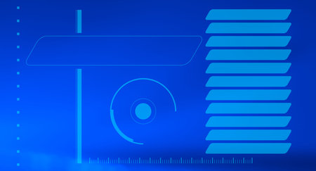Technology hi-tech blue abstract background