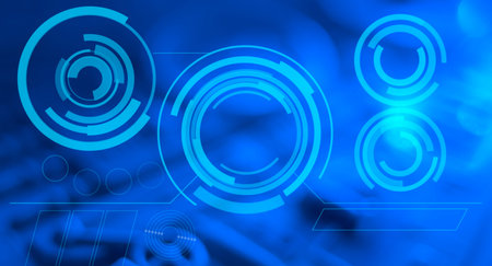 HUD graphics abstract futuristic background
