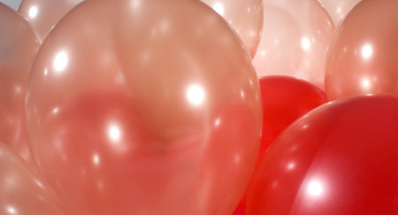 Party colorful balloons backgroundの写真素材