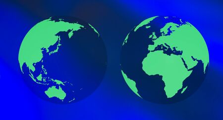 Green planet ecology recycling concept backgroundの写真素材