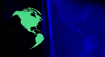 Green blue America ecology presentation conceptの写真素材