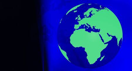 Planet earth green globe ecology backgroundの写真素材