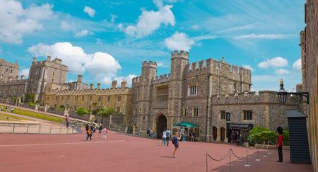 Medieval Windsor Castle in Englandのeditorial素材