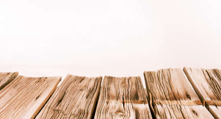 Rusty wood plank structure, old vintage wooden tableの写真素材