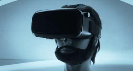 VR smartphone headset glassesの写真素材