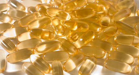 Cod oil omega-3の写真素材