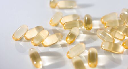 Cod fish oil organic gel capsuleの写真素材