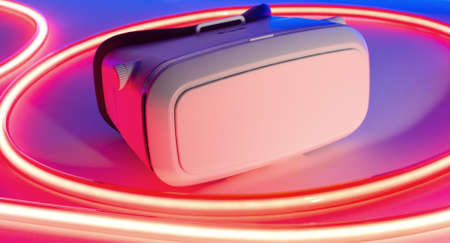 Virtual reality new technologyの写真素材