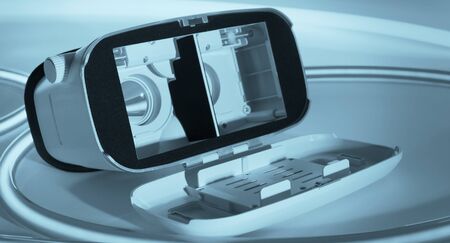 VR virtual reality conceptionの写真素材