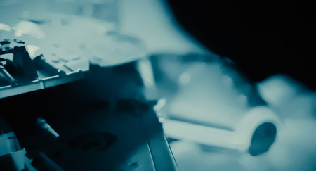 Dark green abstraction backdropの写真素材