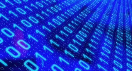 Modern computer binary code data backgroundの写真素材