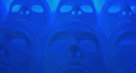 Robot scary masksの写真素材