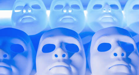 Sad robot facesの写真素材