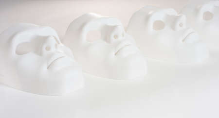 Opera white masksの写真素材