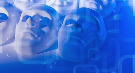 Computer binary dataの写真素材