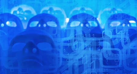 Hacker backgroundの写真素材