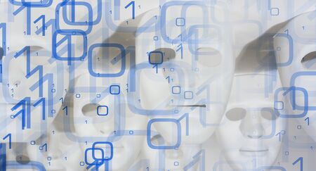 Futuristic computer worldの写真素材
