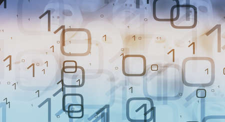 Binary code big dataの写真素材