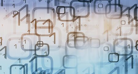 Digital information data conceptの写真素材