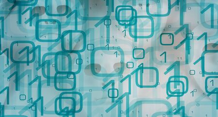 Binary data computer hacker security metaphorの写真素材