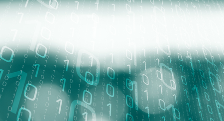 Futuristic binary data conceptの写真素材
