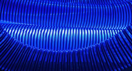 Hosepipe blue abstract conceptの写真素材