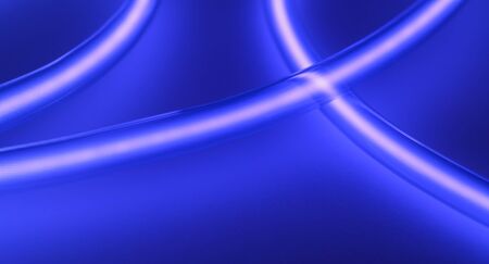 Dark Blue neon lamp light decorationの写真素材