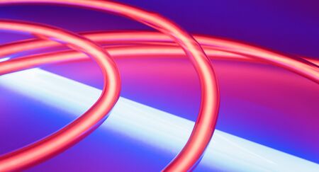 Retro neon lampsの写真素材