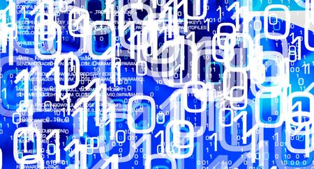 Computer security abstract background, virus attacks cyber security networkの写真素材