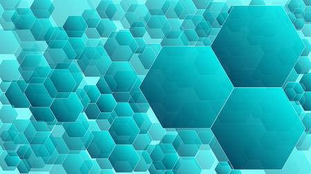 Technology hexagonal blue abstract concept backgroundsのイラスト素材