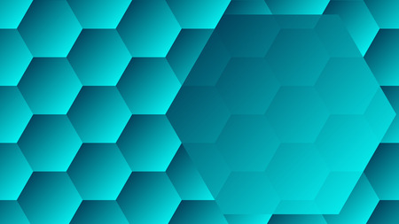 Hexagons background and big hexagon with copy spaceのイラスト素材