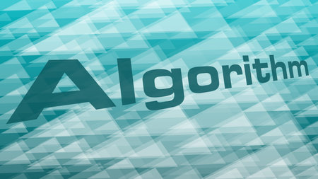 Digital data processing algorithm vector symbol, creative triangles pattern, many triangle shape...