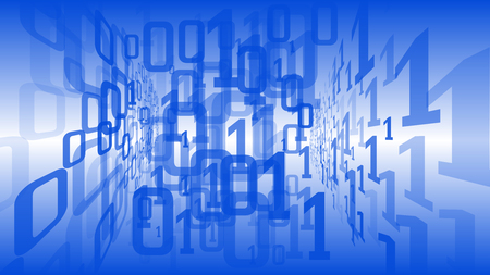 Computer software code, digital transformation in cloud cyberspace vector conceptのイラスト素材