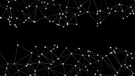Technology transformations geometric vector diagram layoutのイラスト素材