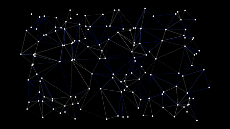 Vector technology template conception, triangles and dotsのイラスト素材