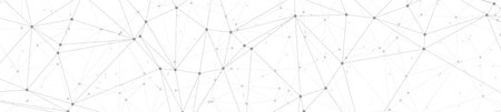 Algorithm digital signal processing, vector lines and circle dots connected, wide banner or header...