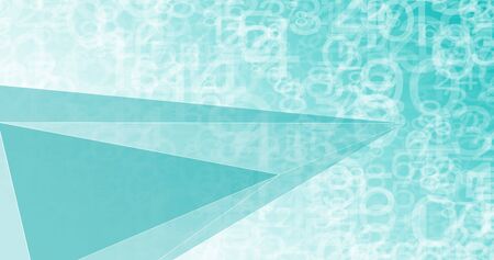 Digital numbers chaos, computer science innovationのイラスト素材