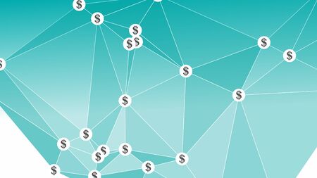 Dollar currency connected, money success vector illustrationのイラスト素材