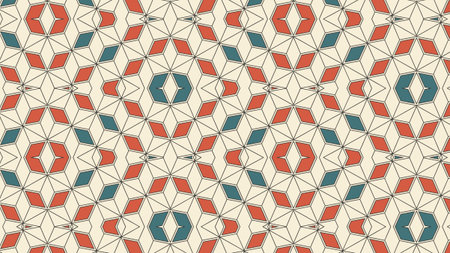 Pastel Pink and Blue Geometric Diamond Grid Seamless Pattern Vector for Nursery and Fashion